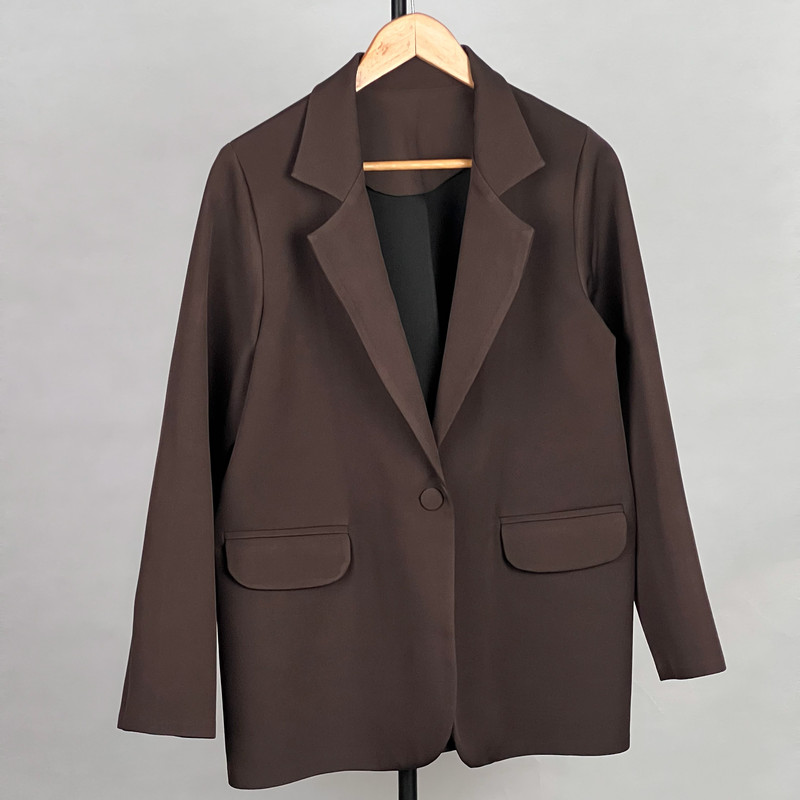 کت رسمی زنانه مدل کلاسیک کرپ مازراتی کد AK1466 - تصویر 2
