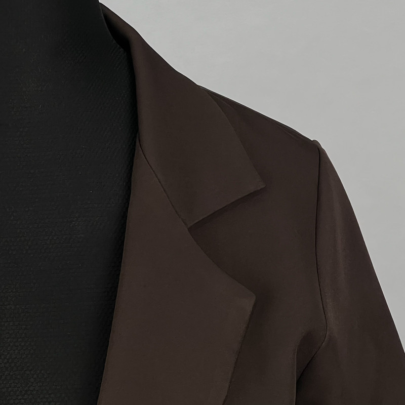 کت رسمی زنانه مدل کلاسیک کرپ مازراتی کد AK1466 - تصویر 4